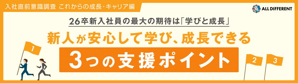 入社直前意識調査（これからの成長・キャリア編）26卒新入社員の最大の期待は「学びと成長」新人が安心して学び、成長できる3つの支援ポイント | 調査・研究