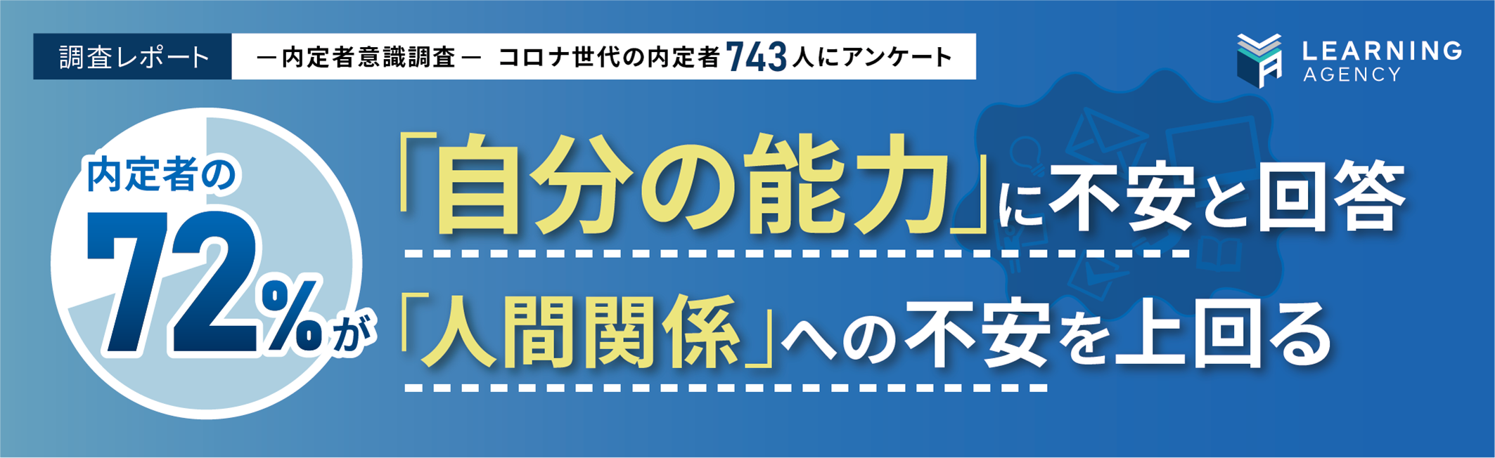 【内定者意識調査】内定者の72％が「自分の能力」に不安と回答し、「人間関係」への不安を上回る