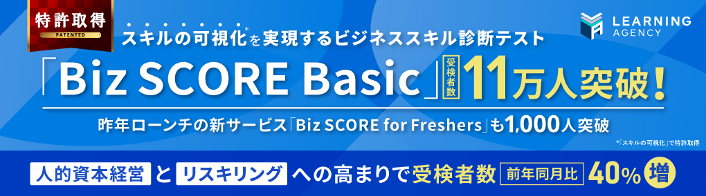 管理職層向け マネジメント・リーダーシップ診断テスト「Biz SCORE for Managers」の受検者が2,000人を突破！